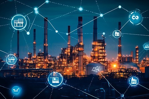 管道插畫 連接網(wǎng)絡(luò)科技的視覺紐帶